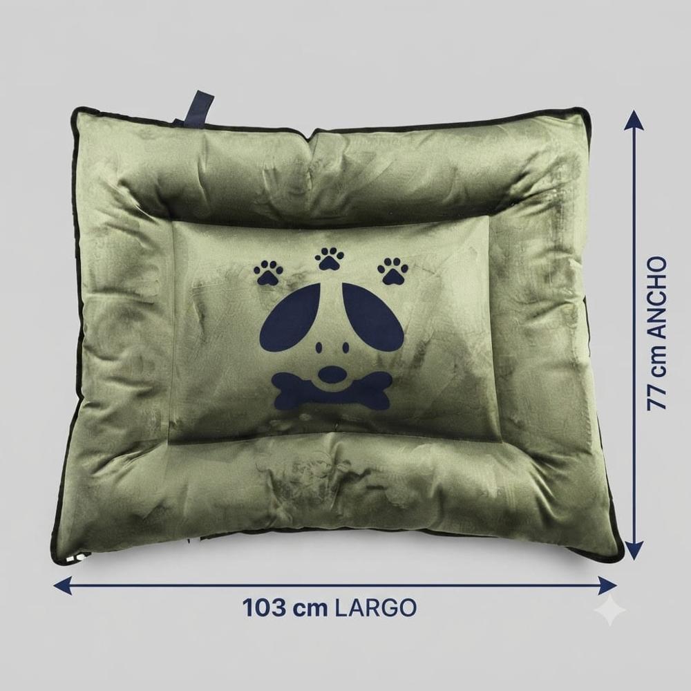 COLCHONETA DE NAPA PARA PERROS Y GATOS TALLA 4 - VERDE