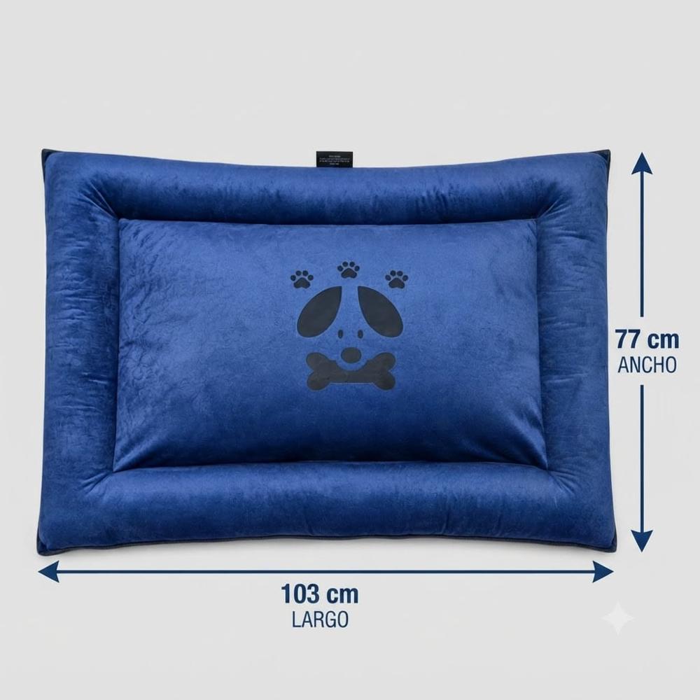 COLCHONETA DE NAPA PARA PERROS Y GATOS TALLA 4 - AZUL OSCURO