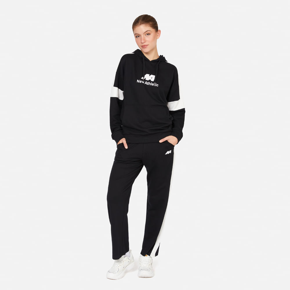 Buzo New Athletic Amber 011-0202 para Mujer 0M Negro