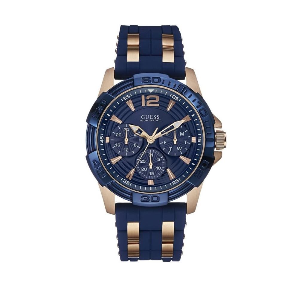 Reloj Guess U0366g4 Blue Genuino para Caballero