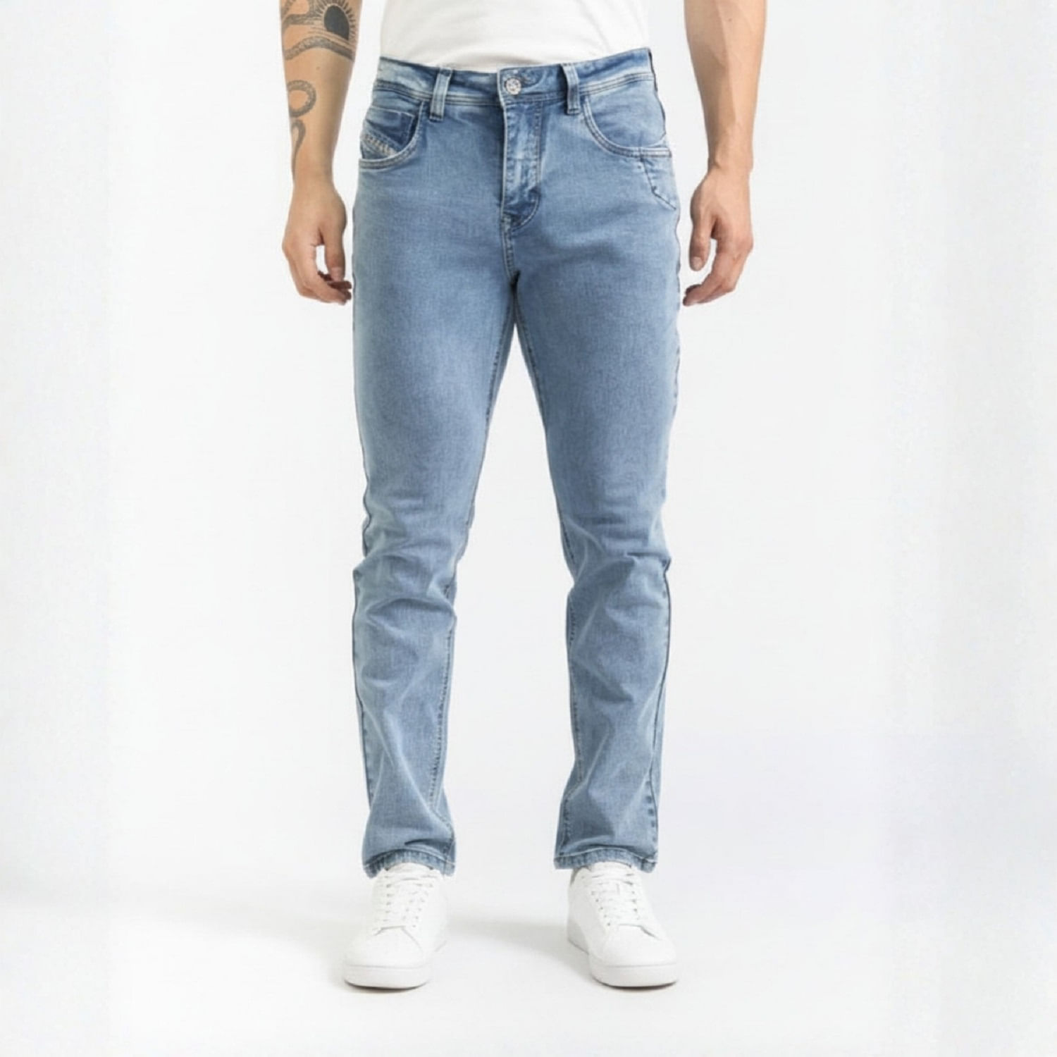 Jean Hombre Franklie Parada 111 Celeste Talla 28
