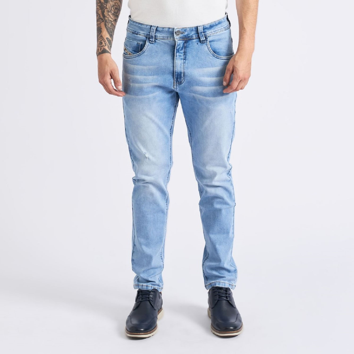 Jean Hombre Farfans Parada 111 Celeste Talla 30