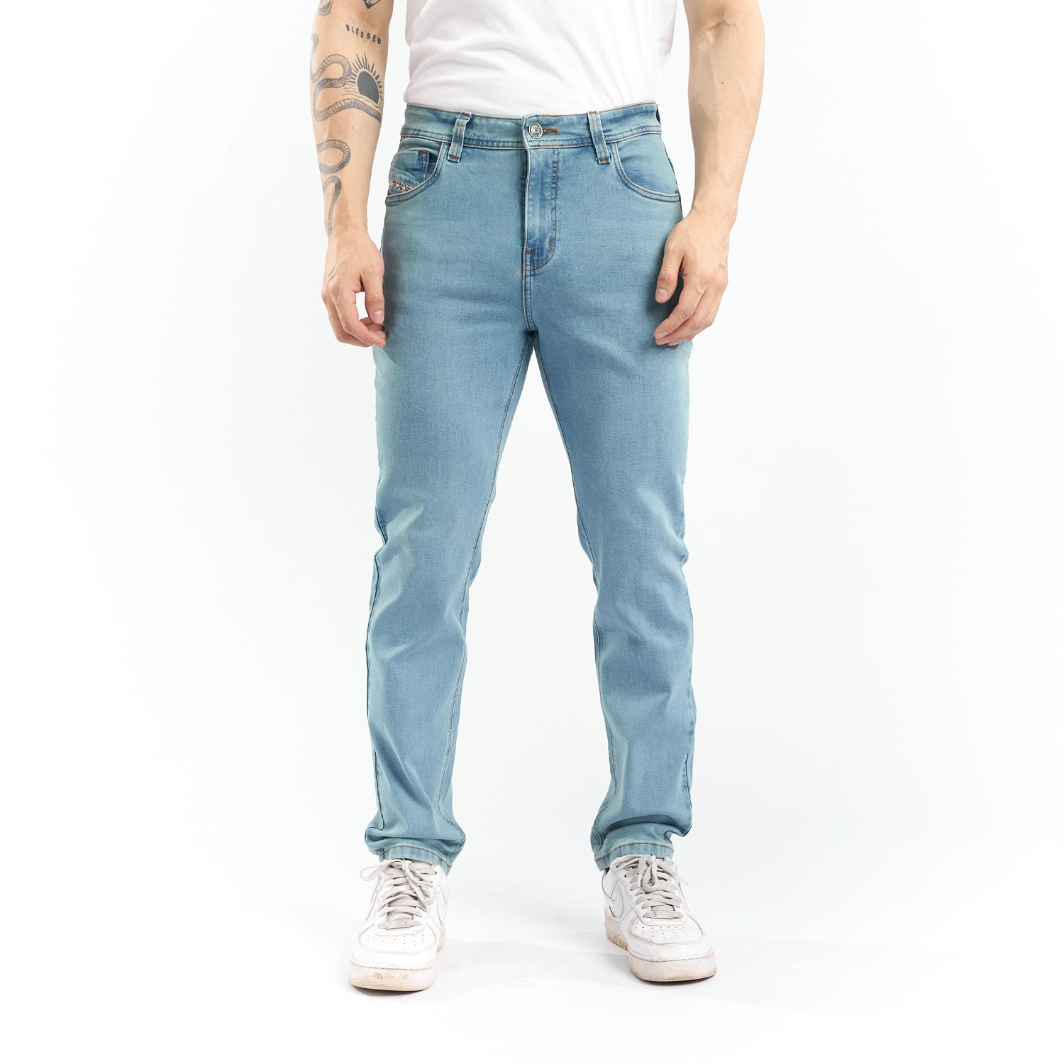 Jean Hombre Vidal Parada 111 Celeste Talla 30