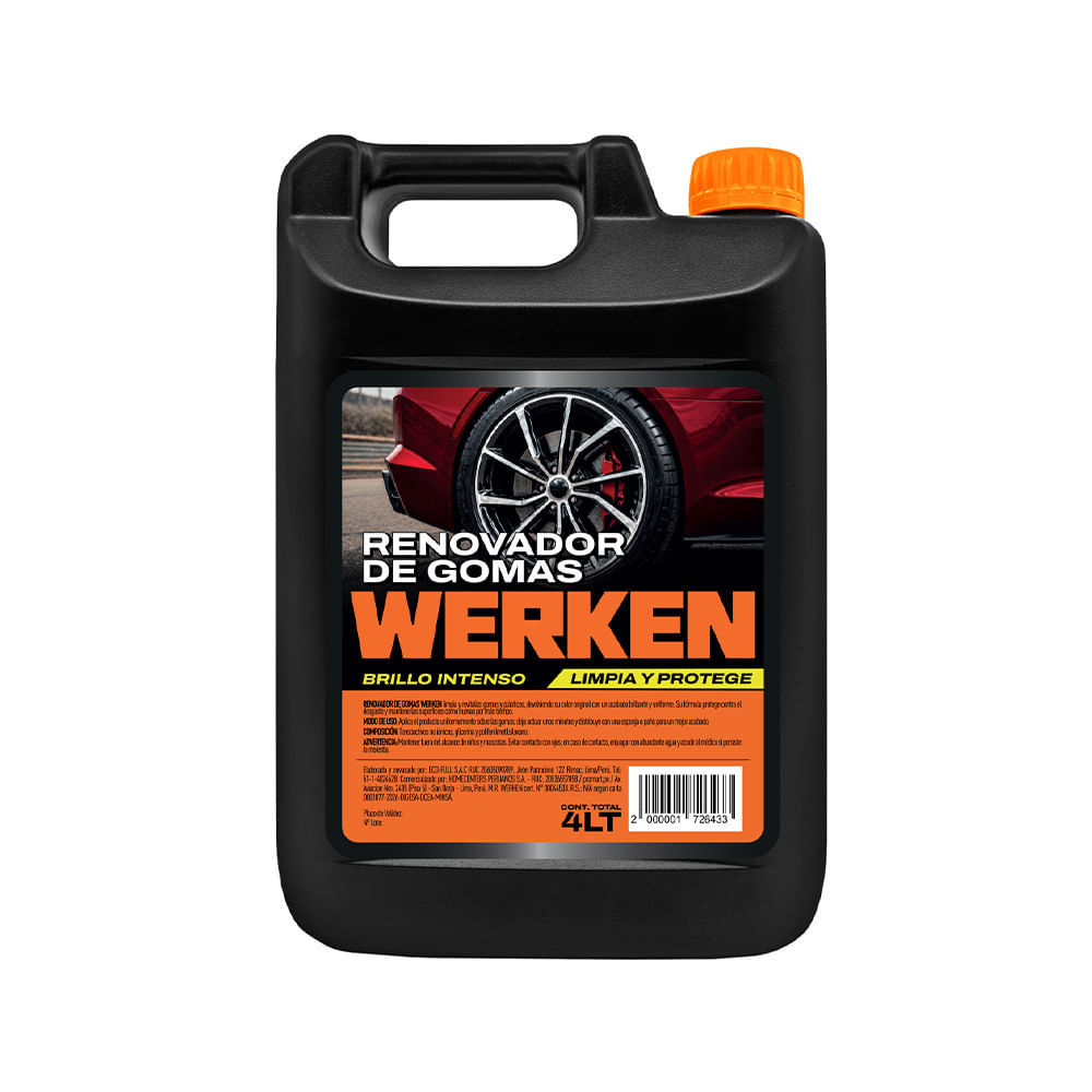 Renovador de gomas Werken 4 litros