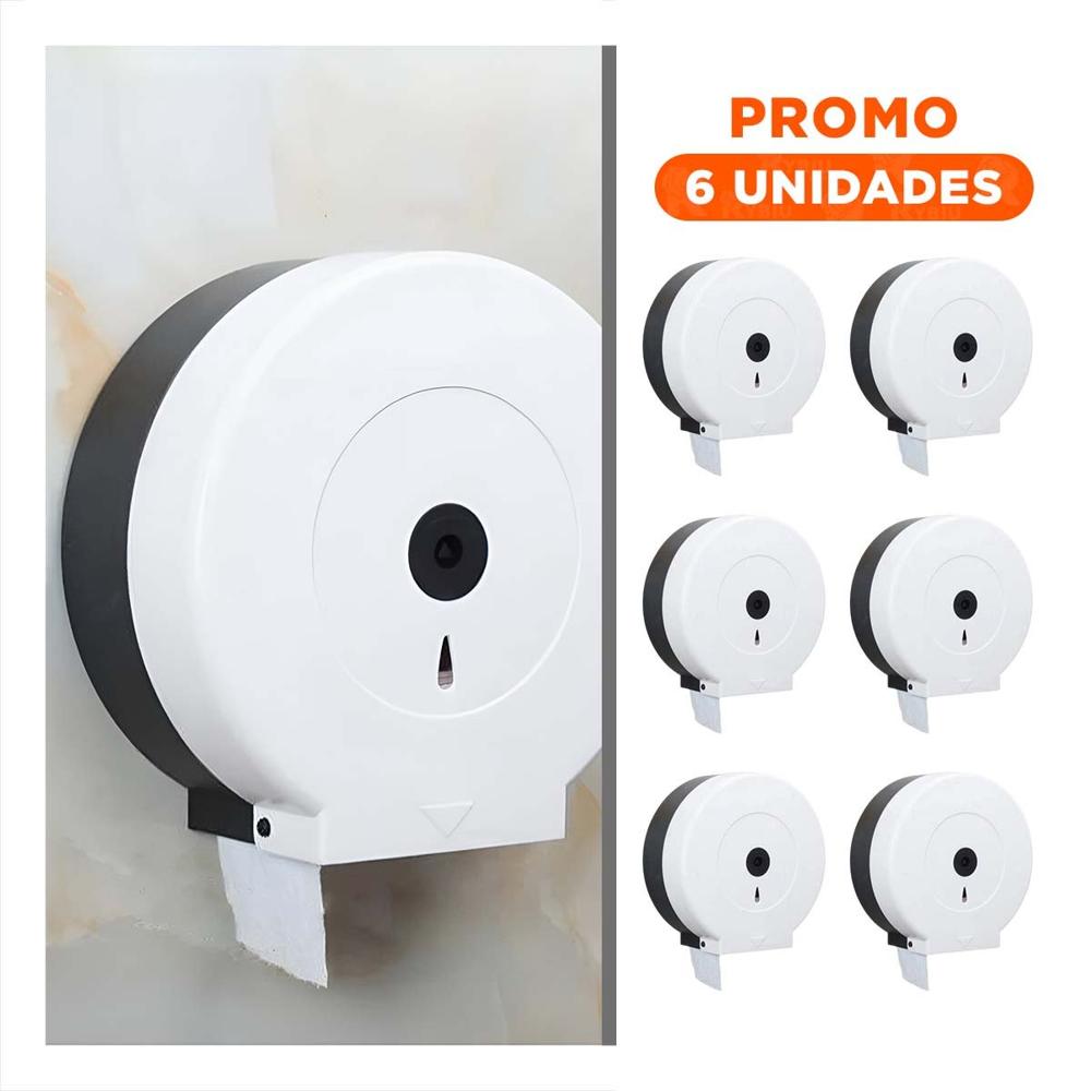 Pack6 Complemento de papel higienico jumbo en blanco y negro para hogar Y Regalo Sticker