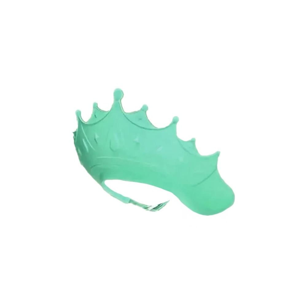 Gorro Ajustable Infantil para Ducha en Forma Diadema Verde Agua Comodo Y Regalo Sticker