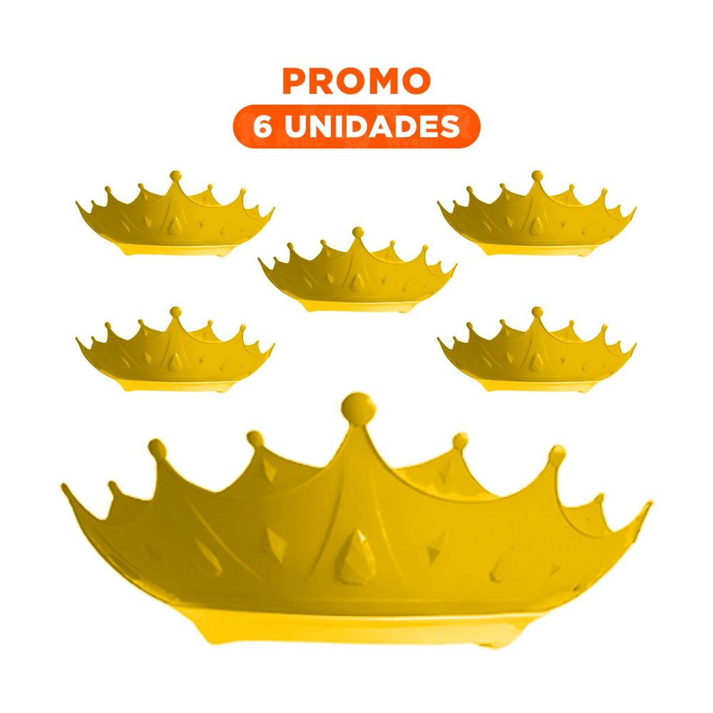 Pack6 Protector Infantil de Ducha Ajustable Tipo Diadema Amarilla Y Regalo Sticker