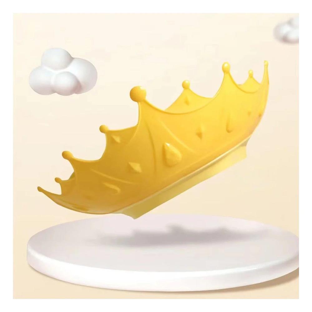 Gorro Infantil de Ducha Tipo Diadema Ajustable en Amarillo para Aseo