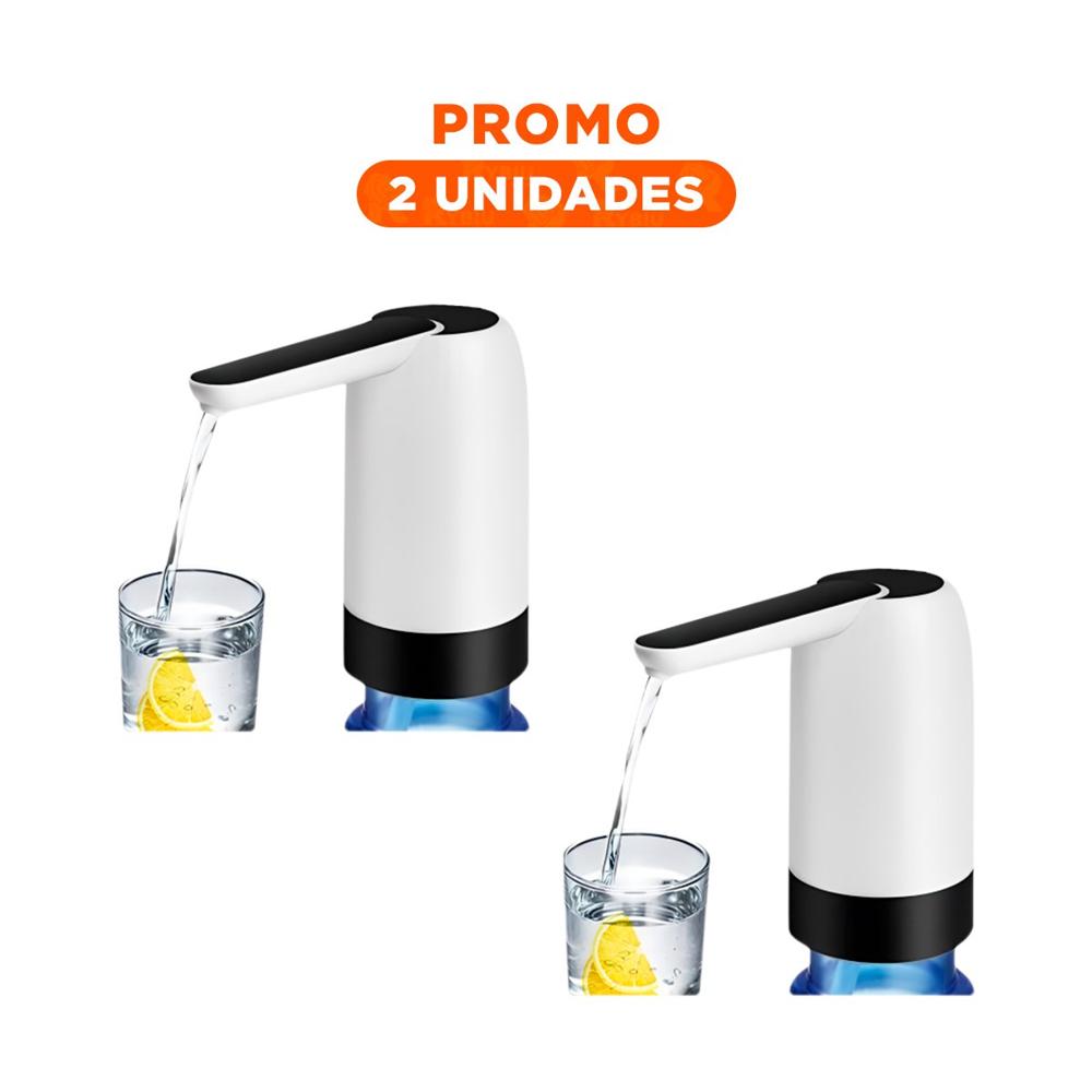 Pack2 Surtidor Portatil de Agua Electrico Recargable Blanco Para Cocina y Casa Y Regalo Sticker