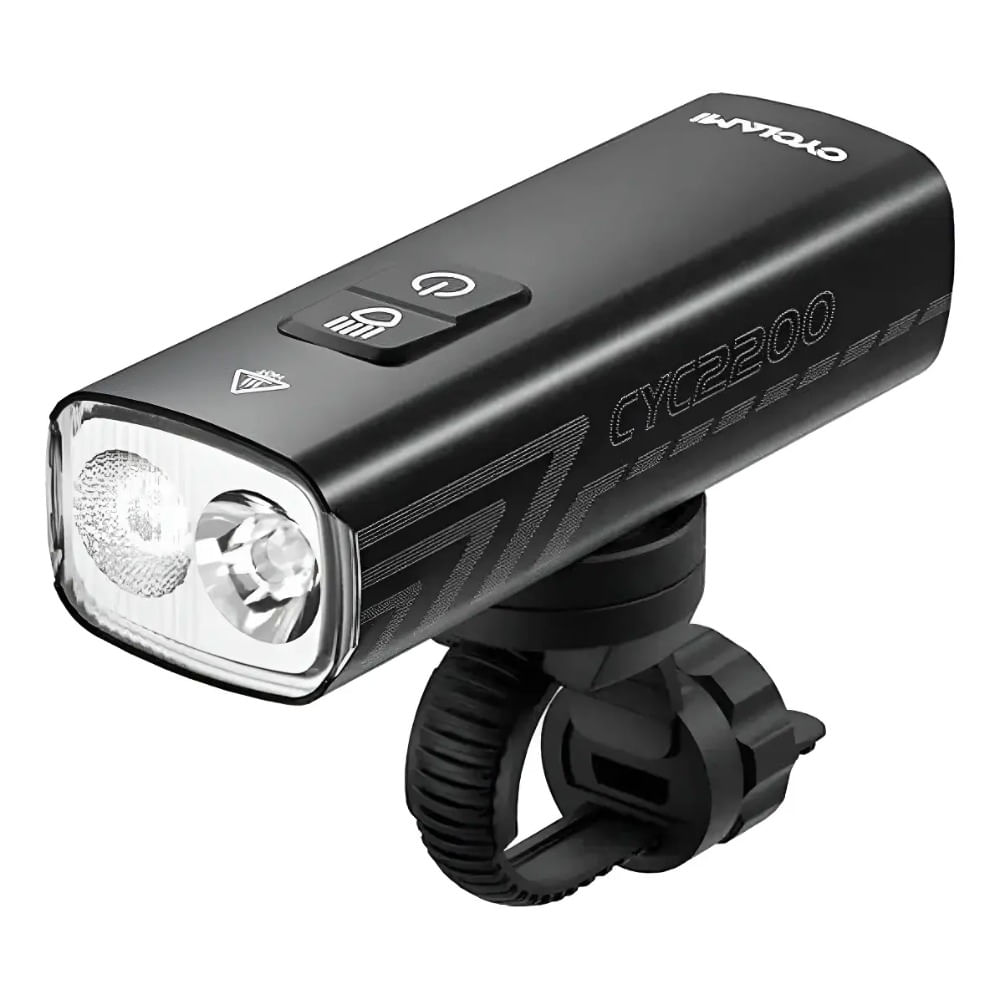 Luz Delantera Led Para Bicicleta 2200 Lúmenes Recargable Usb