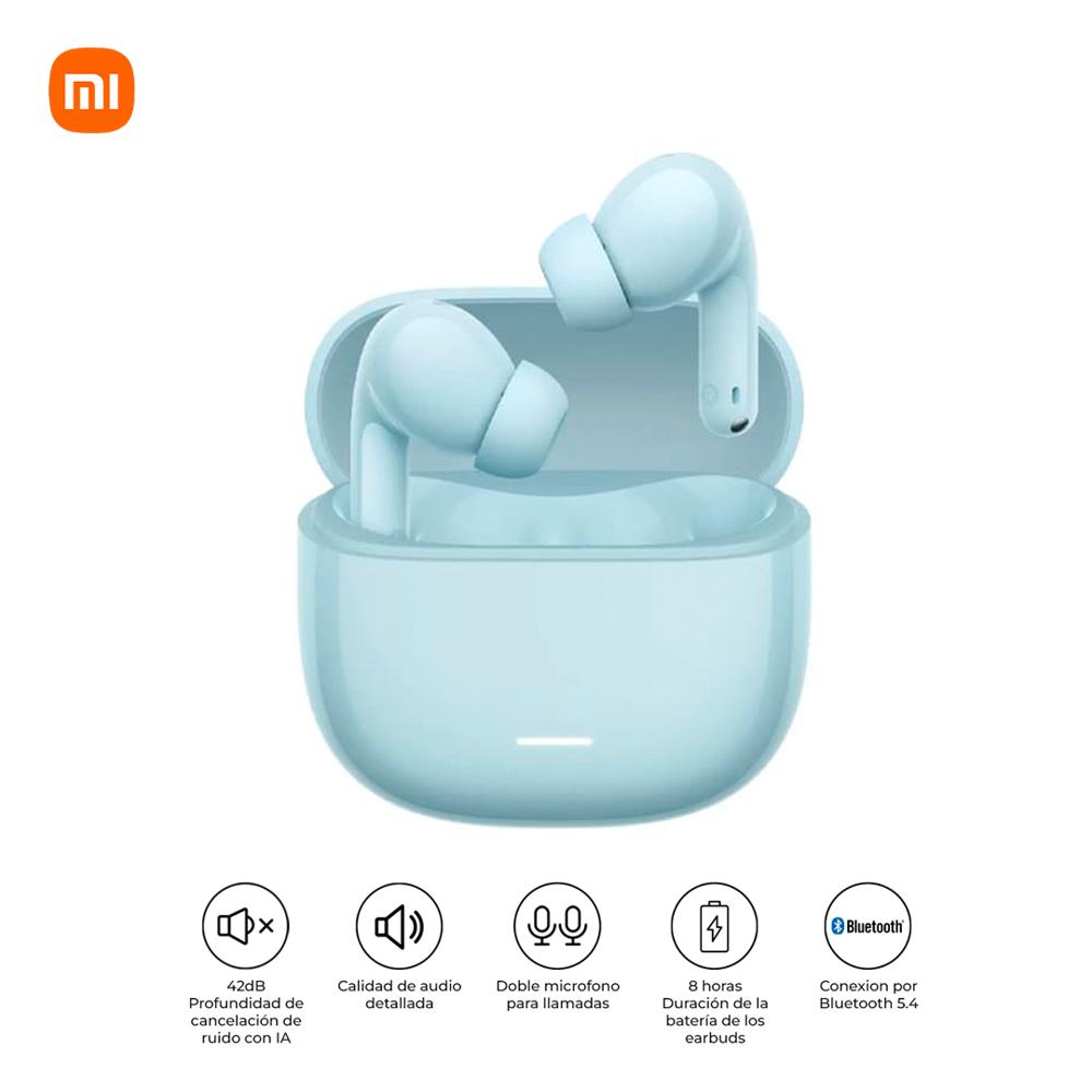 Audífonos Bluetooth Xiaomi Redmi Buds 8 Lite ANC IP54 36H Azul
