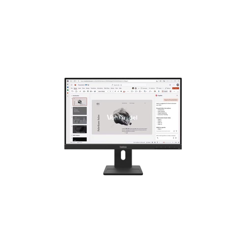 MONITOR LENOVO THINKVISION E22-40 21.5 FHD IPS 100HZ HDMI DP VGA CON PARLANTES