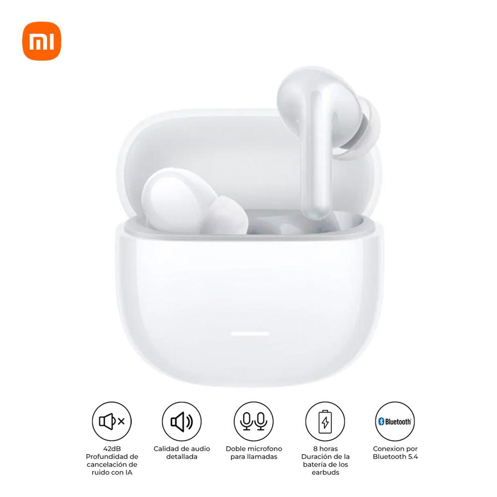 Audífonos Bluetooth Xiaomi Redmi Buds 8 Lite ANC IP54 36H Blanco