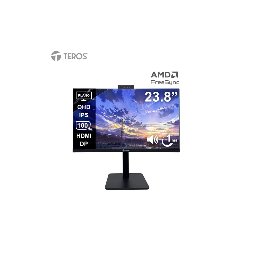 MONITOR TEROS TE-2416CS 23.8 QHD IPS 100HZ CON CÁMARA 5MP