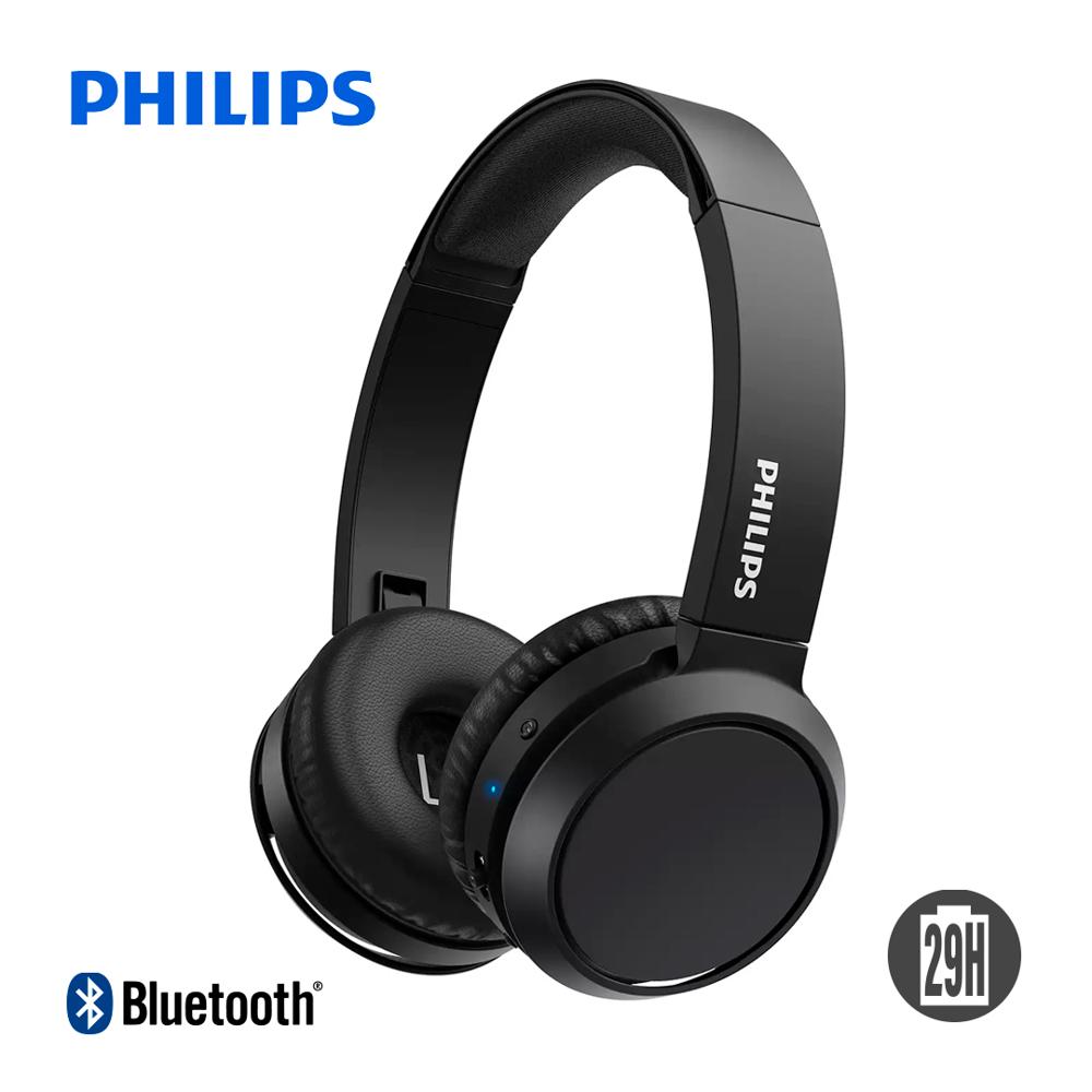 Audífonos Bluetooth Philips TAH4205 con Micrófono 29 Horas Extra Bass Negro