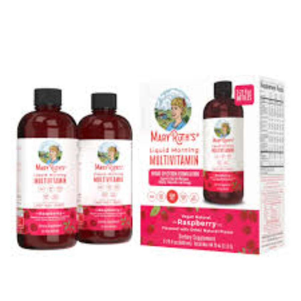 MaryRuths Liquid Morning Multivitamin Raspberry 22 fl oz. pack 2 unidades