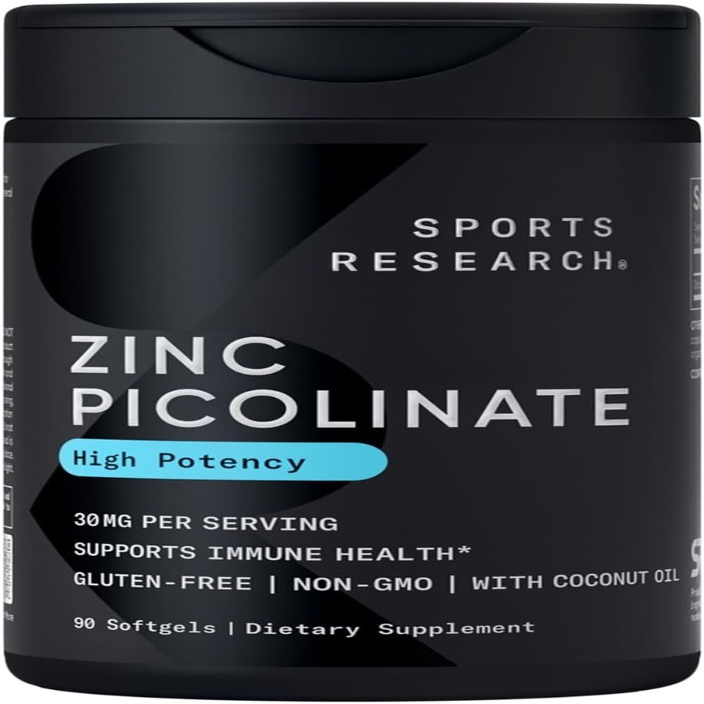 Sports Research Picolinato de zinc de alta potencia 50 mg