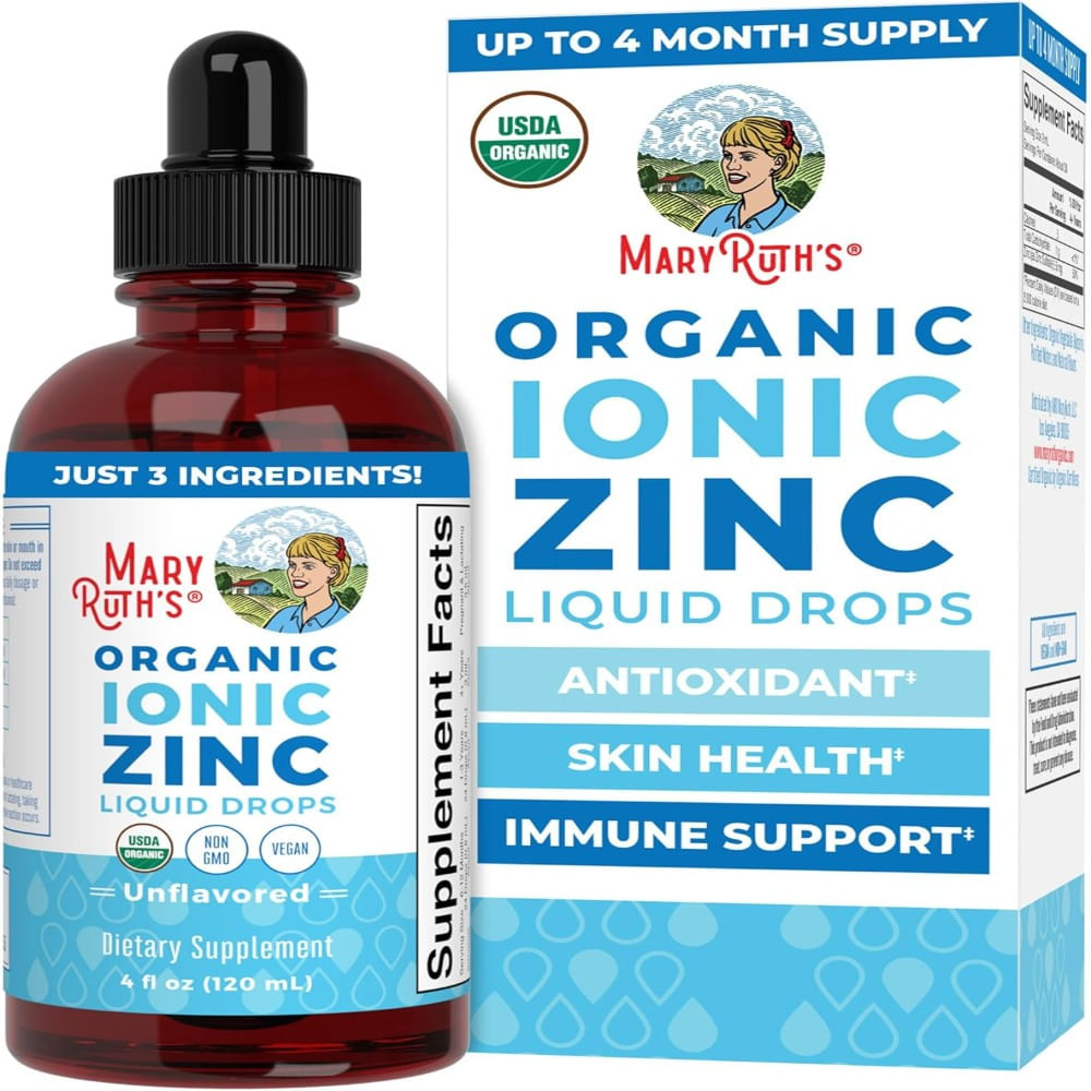 Zinc Ionico liquido Suplementos de zinc para apoyo inmunológico 120 ml