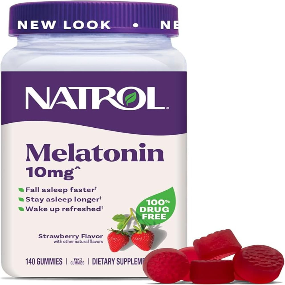 Natrol Melatonin 10 mg Gummies Sabor Fresa