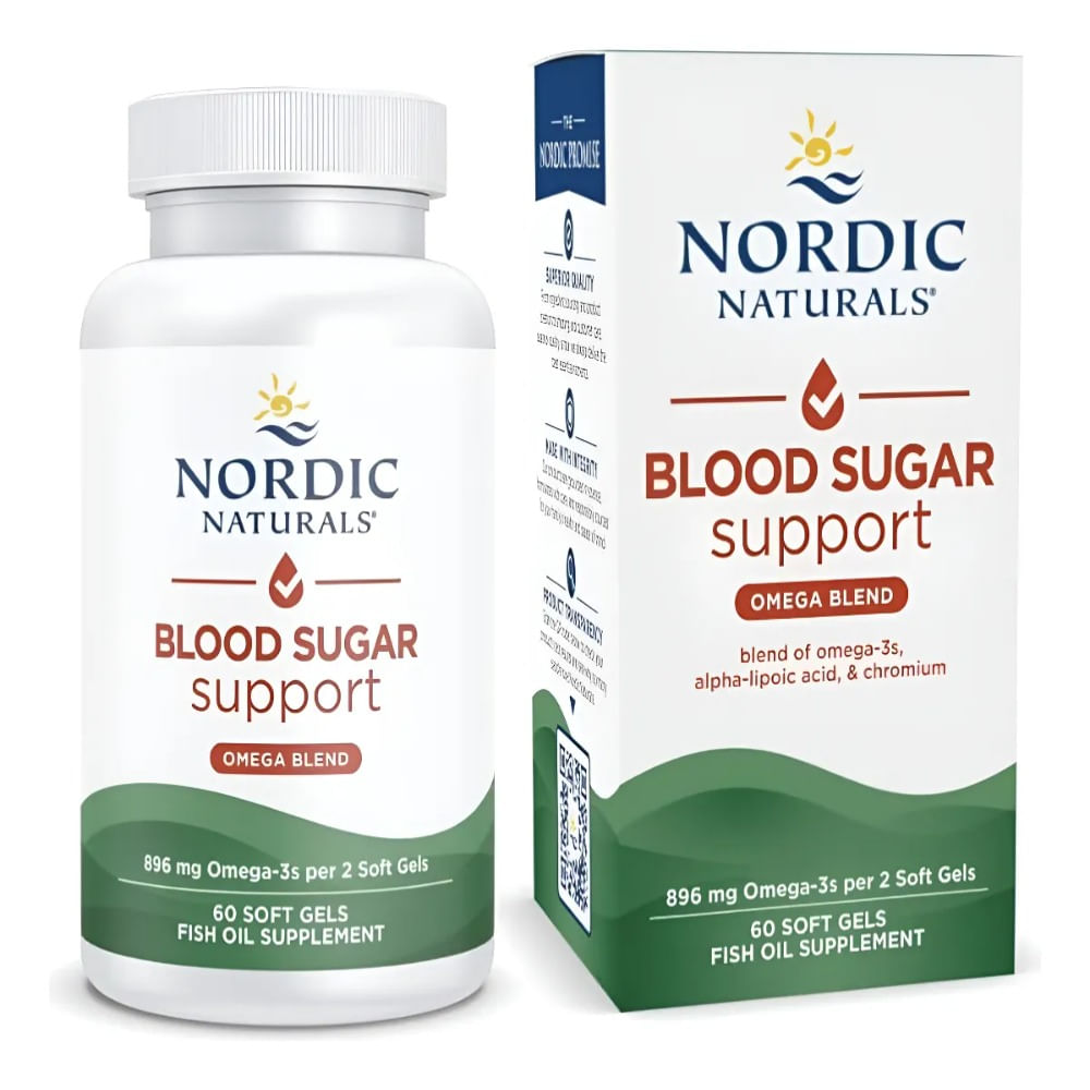 Nordic Blood Sugar Support Omega 3 De 60 Softgel Sin Sabor