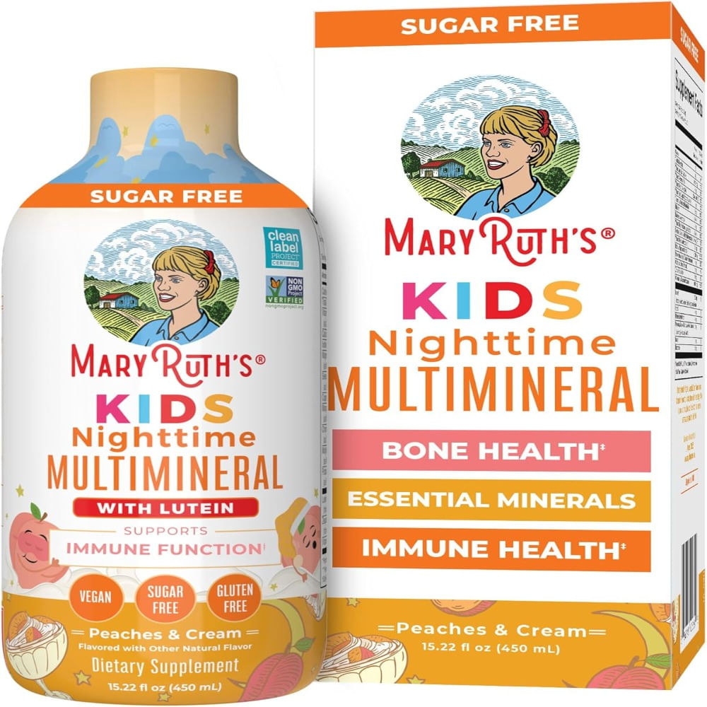 Multimineral Líquido Nocturno para Niños de MaryRuth's Salud ÓseaFunción Inmunológica