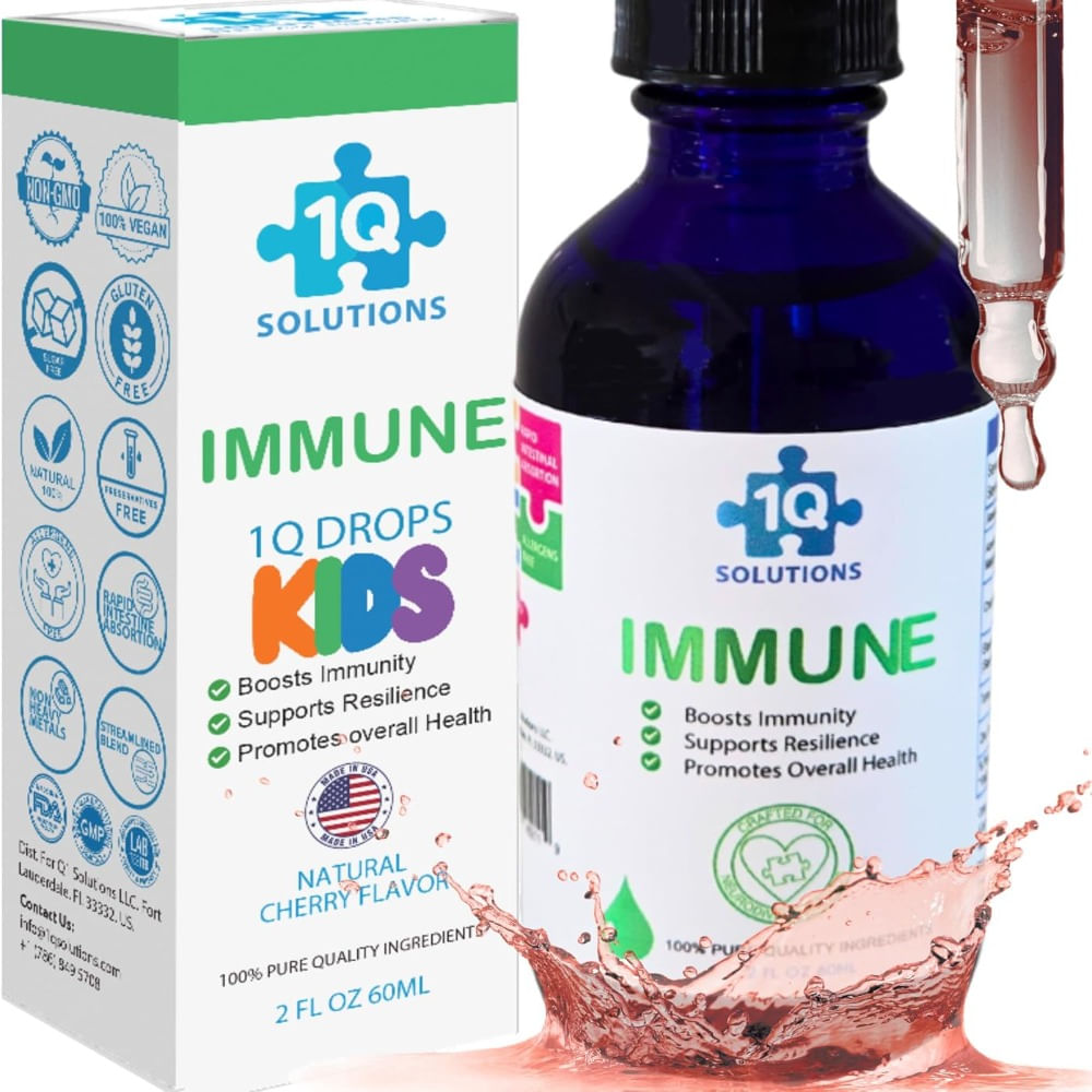 1Q Immune - Suplemento líquido de apoyo inmunológico para niños