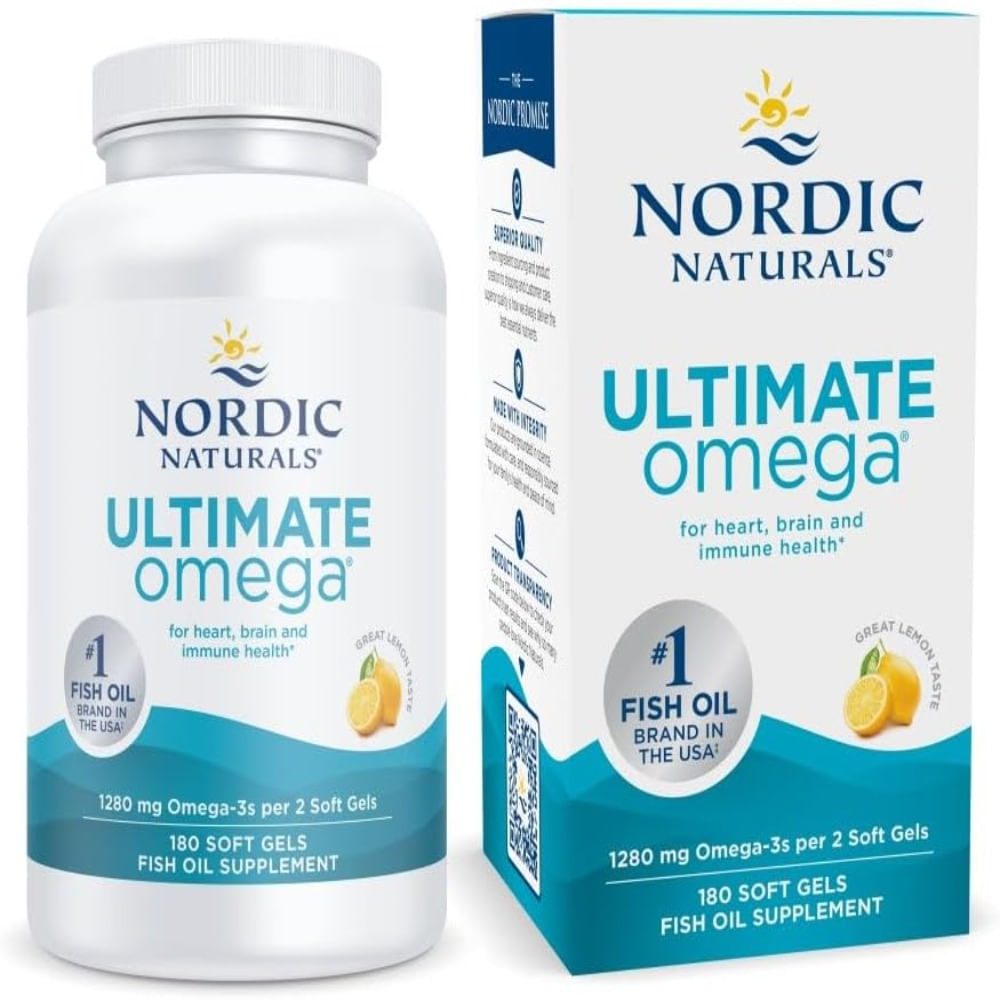 Nordic Naturals Ultimate Omega sabor a limón  180 geles suaves