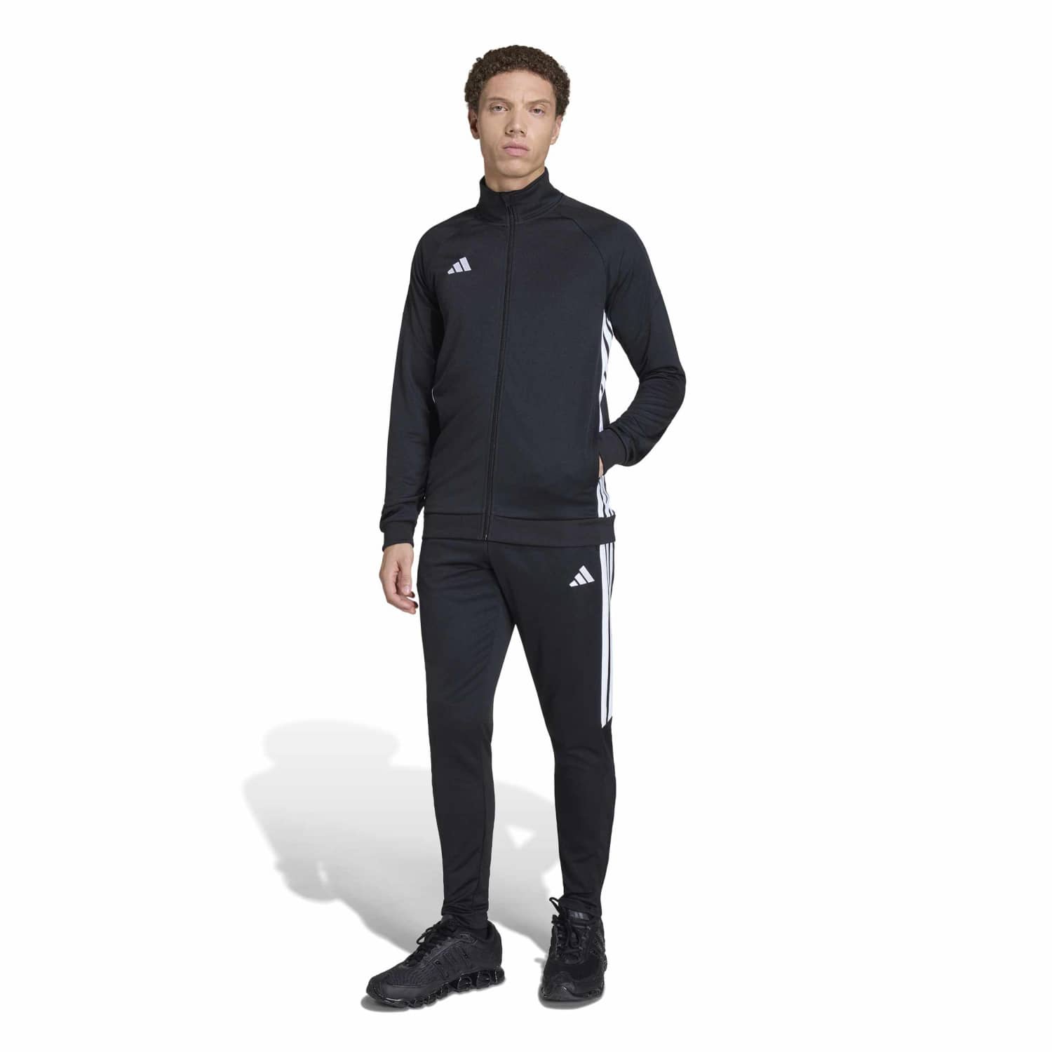 Conjunto Buzo Deportivo Adidas Hombre Tiro Es Ts Negro L