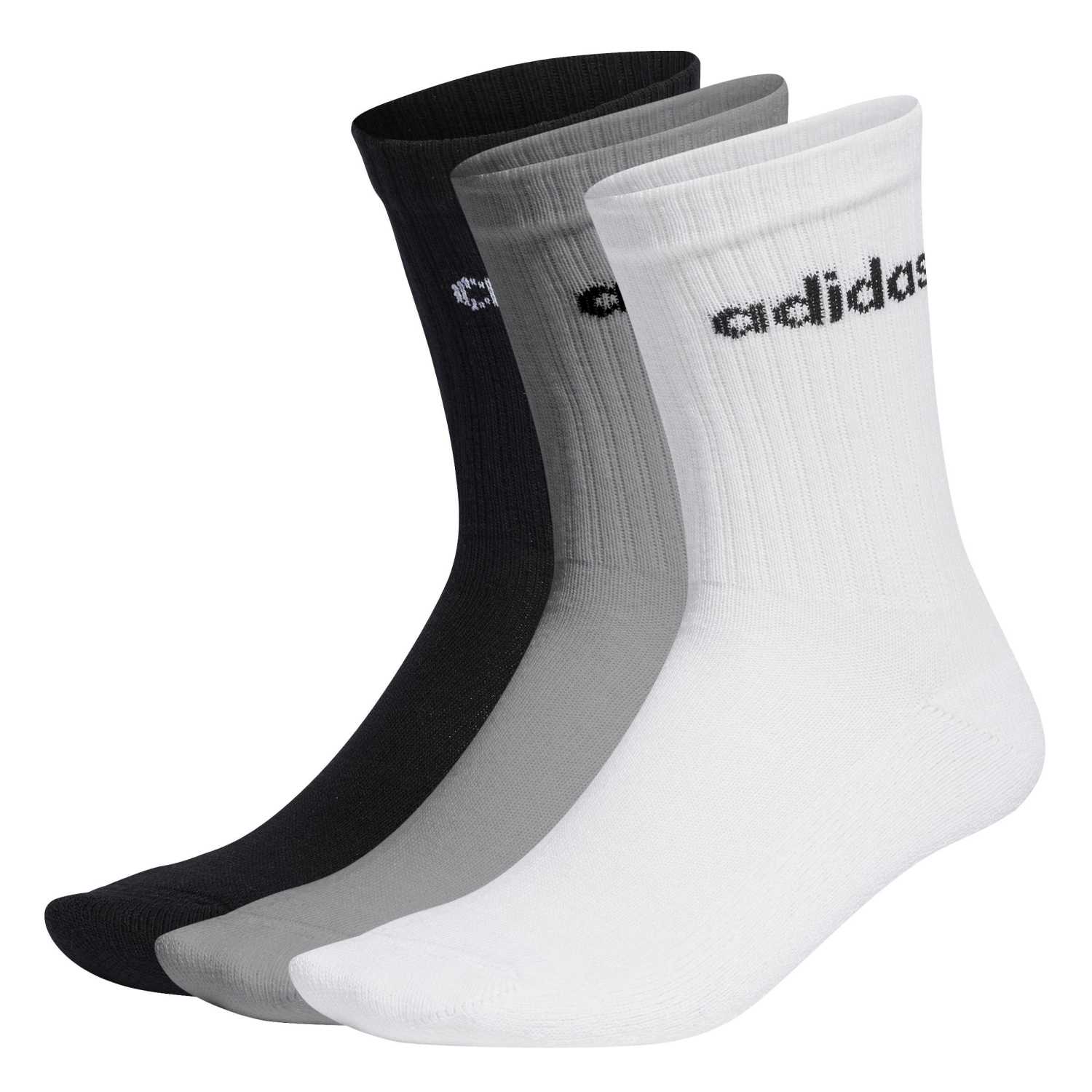 Medias Deportivas Adidas C Lin Crew 3p Gris L