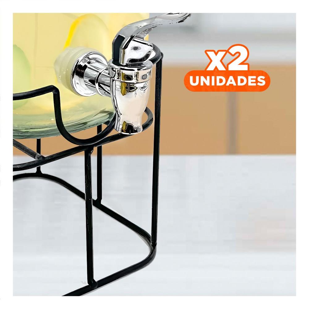 Pack2 Surtidor para Cocina 5L con Base Metalica Resistente Facil de Llenar Y Papel Regalo