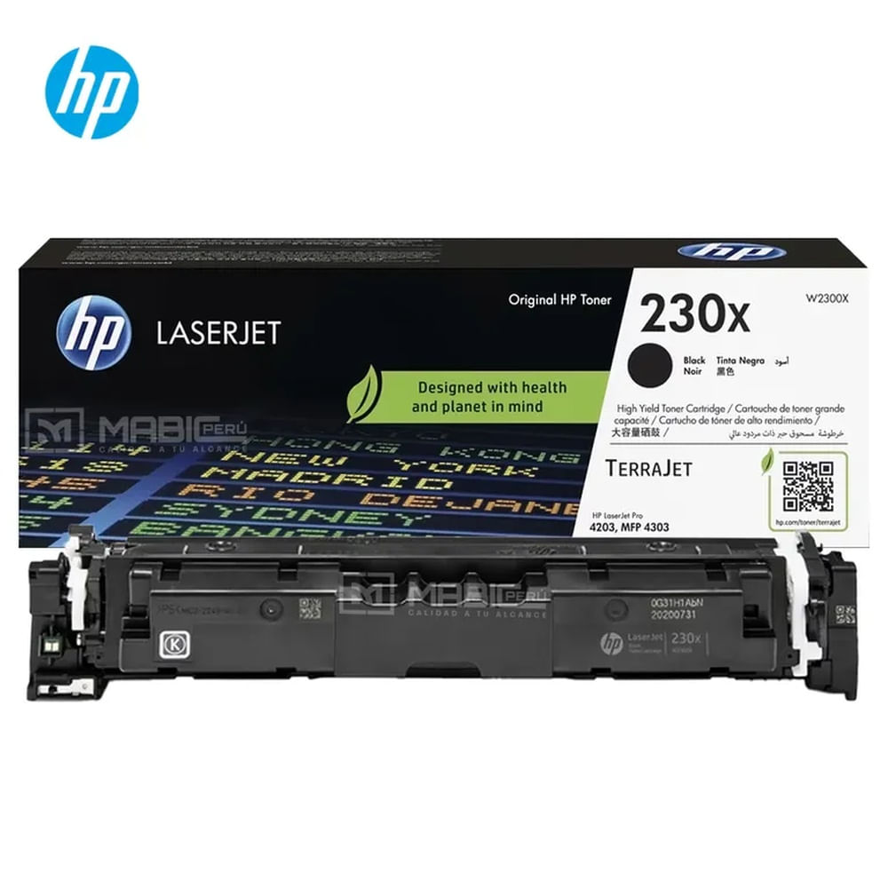 TONER HP 230X NEGRO W2300X L.J. 4203, MFP 4303 ORIGINAL