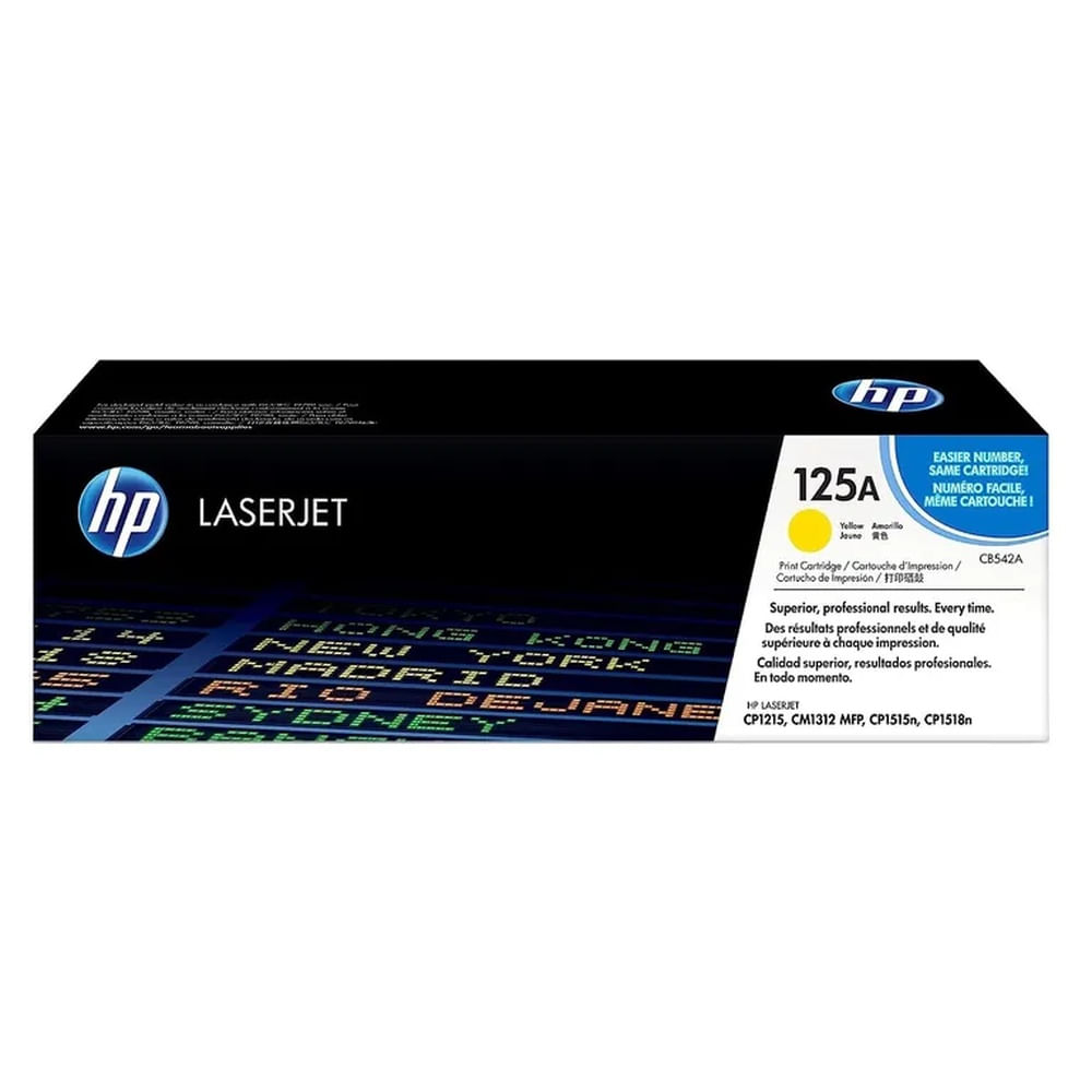 TONER HP 125A AMARILLO CB542A L.J. 1215, 1515 ORIGINAL