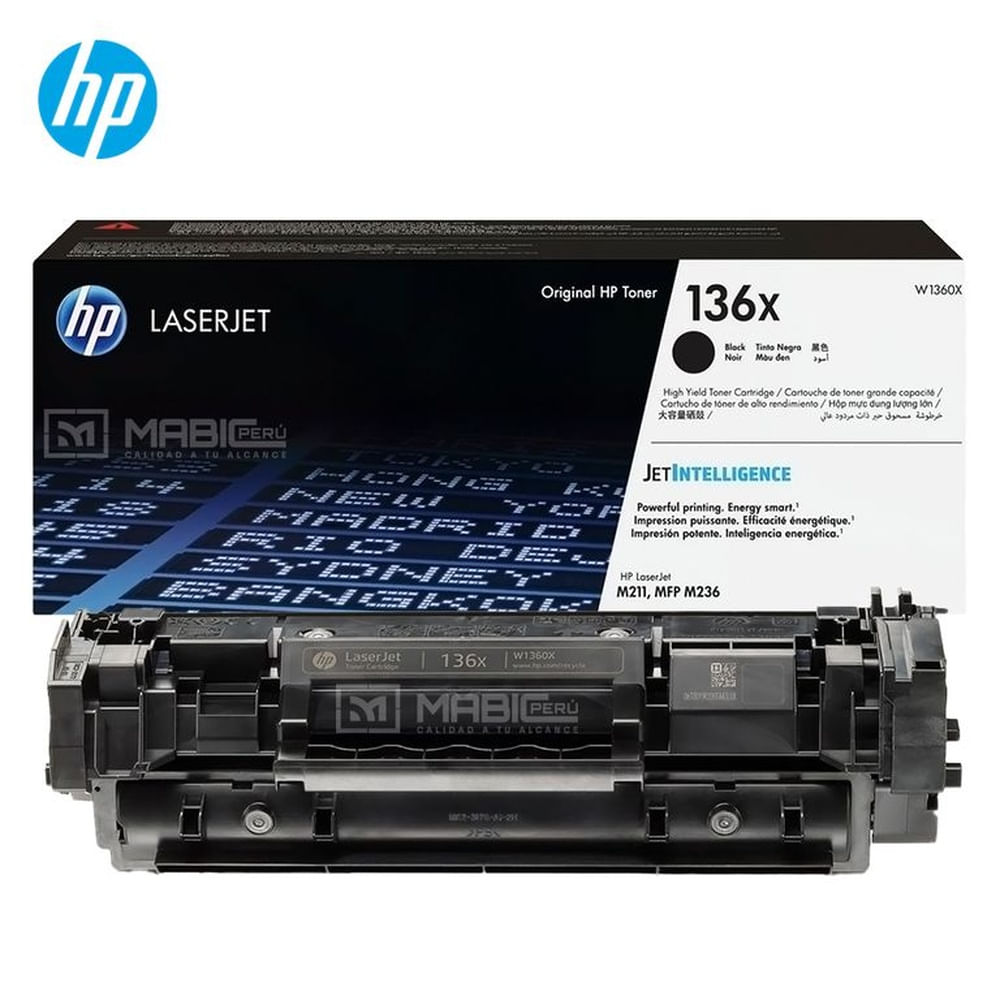 TONER HP 136X NEGRO W1360X L.J. M211, M236, M209 2600 ORIGINAL