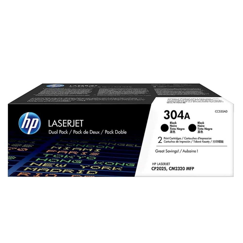 TONER HP 304AD NEGRO CC530AD L.J. CP2025 DUAL ORIGINAL