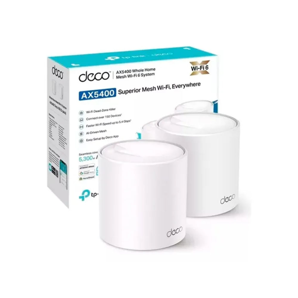 MESH TP-LINK DECO-X60-2 AX5400 WI-FI 6 2-PACK Negro