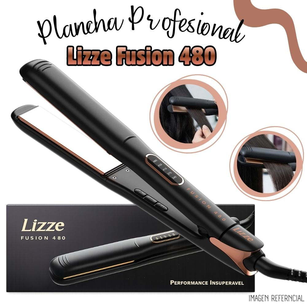 Plancha Alisadora Profesional Lizze Fusion 480