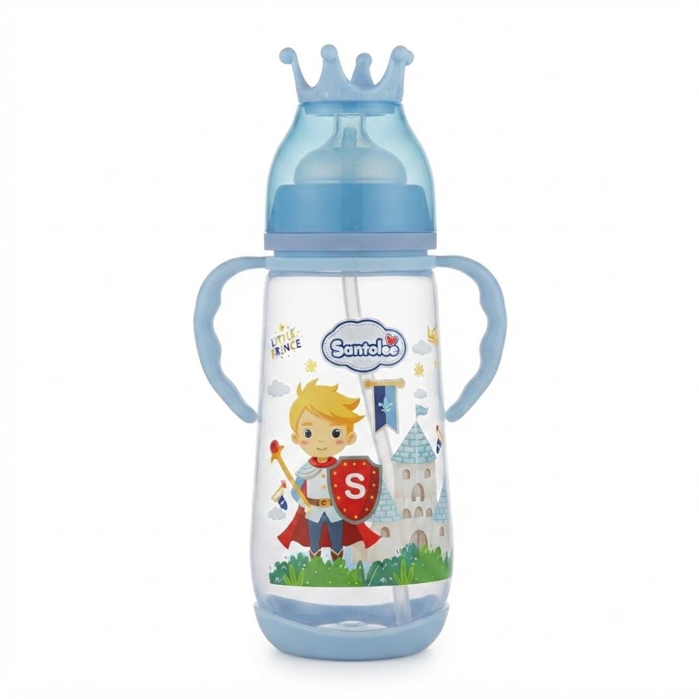 Biberón Tomatodo 2 en 1 Corona de 15oz Santolee Little Prince Celeste