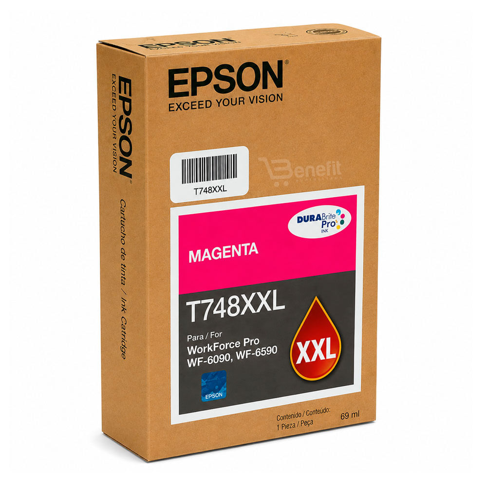 Cartucho de Tinta Epson T748XXL220 Cyan Original 748XXL