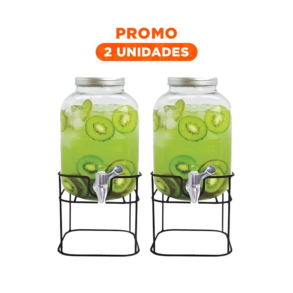 Pack2 Surtidor de Liquidos 5L para Casa Eventos y Reuniones Familiares Y Regalo Sticker
