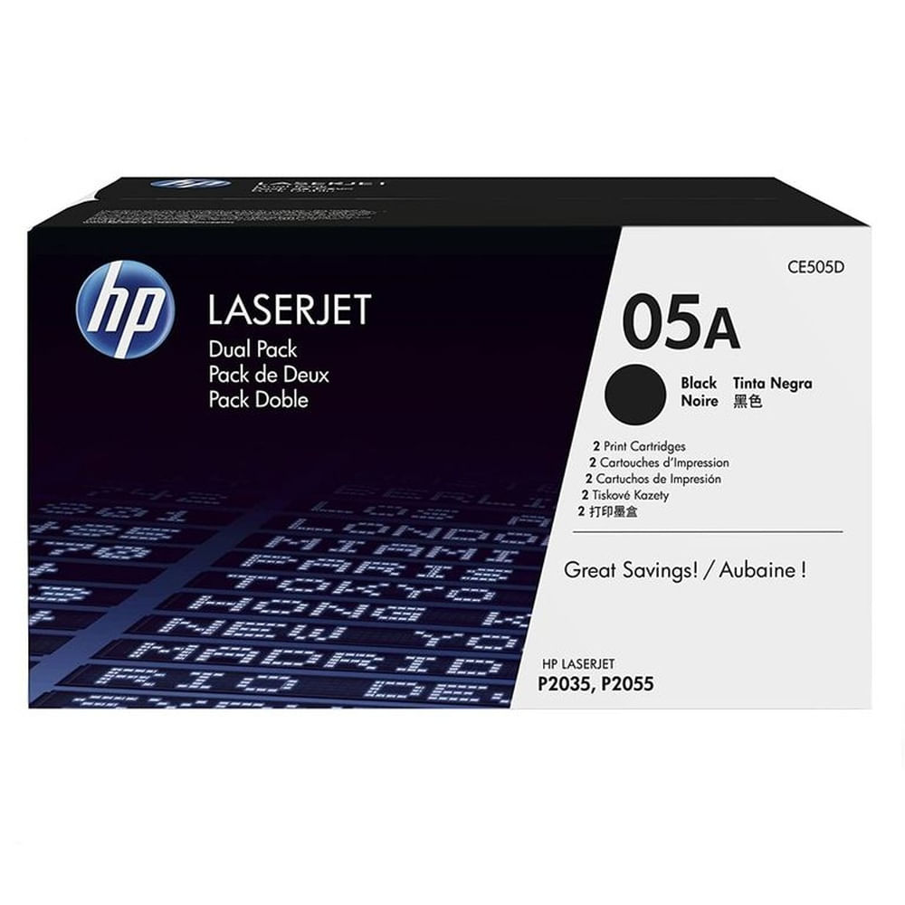 TONER HP 05AD NEGRO CE505D L.J. P2055 DUAL ORIGINAL