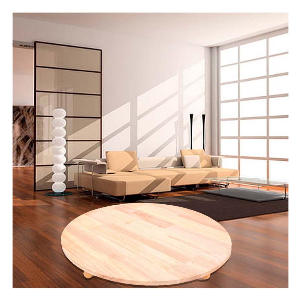 Plataforma Circular de Madera con Patitas para Decoracion del Hogar Casa Uso Y Papel Regalo