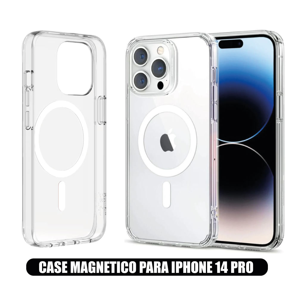 Case Magnetico Transparente para iPhone 14 Pro