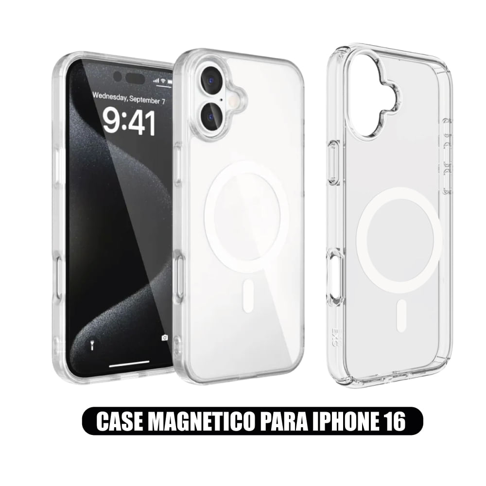 Case Magnetico Transparente para iPhone 16