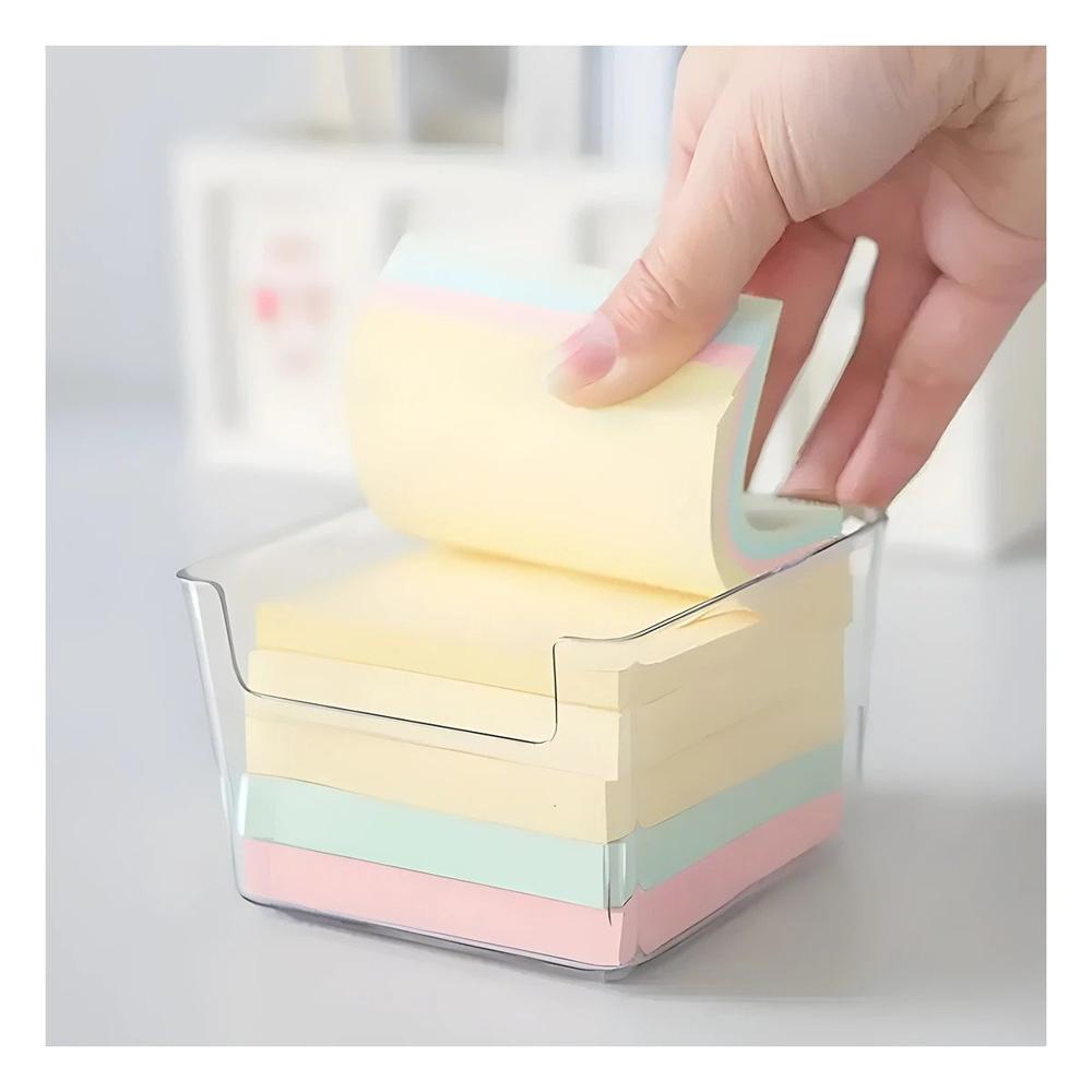 Contenedor Acrilico Transparente Cuadrado para Escritorio y Hogar de Uso Diario Y Papel Regalo