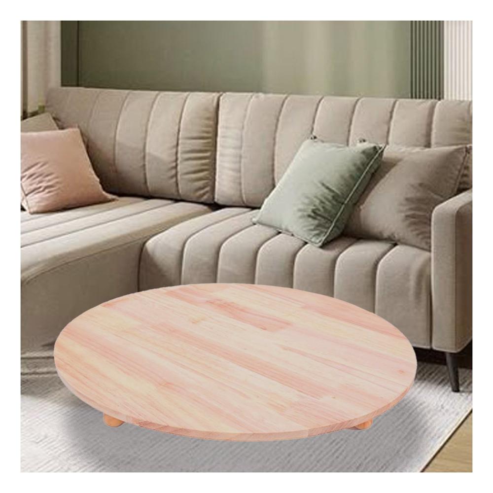 Soporte Circular de Madera con Patitas para Decoracion del Hogar Casa Uso