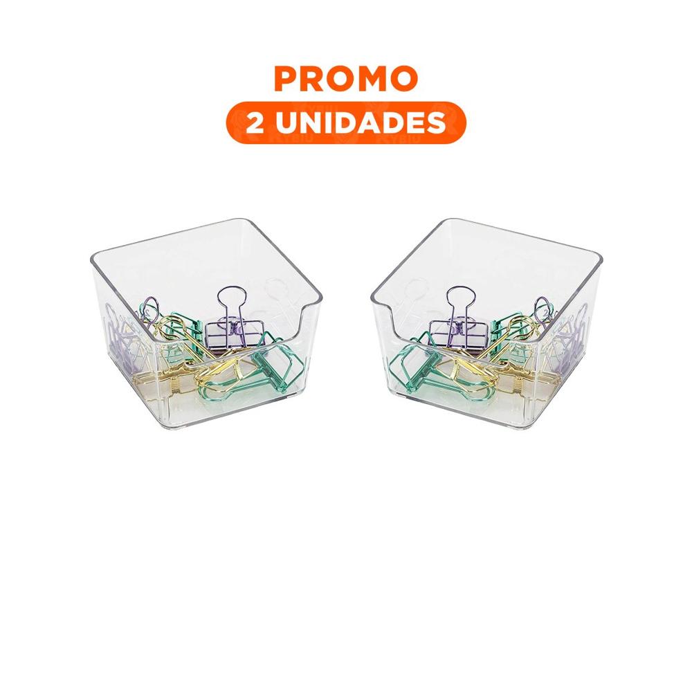 Pack2 Soporte Acrilico Transparente Cuadrado para Escritorio y Hogar Funcional Y Regalo Sticker