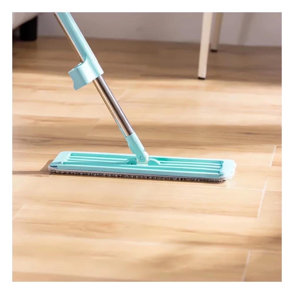 Trapeador Plano 360 Grados con Escurridor Integrado para Limpieza Diaria Y Papel Regalo