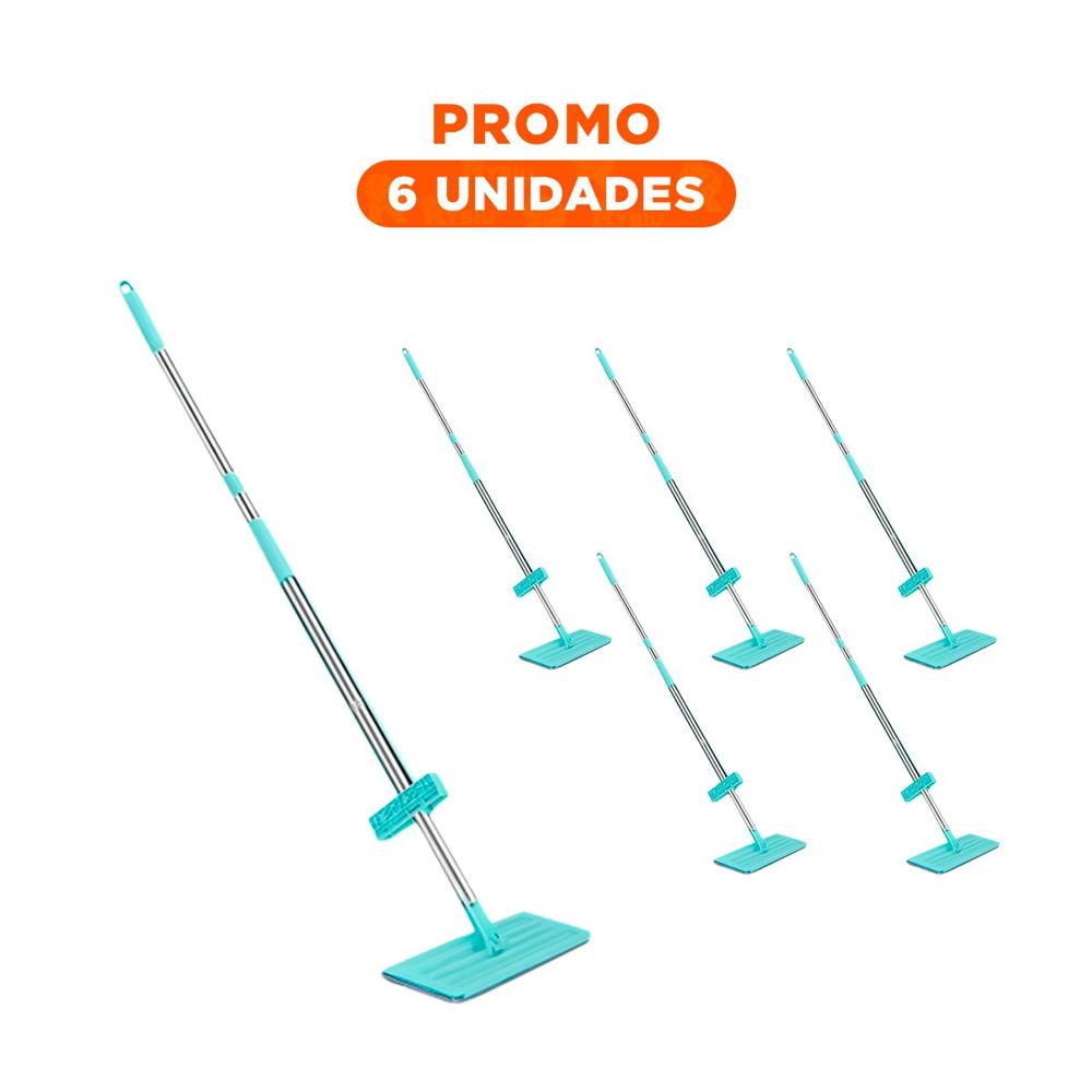 Pack6 Trapero Plano 360 Grados con Escurridor Comodo para Limpieza Diaria Y Regalo Sticker