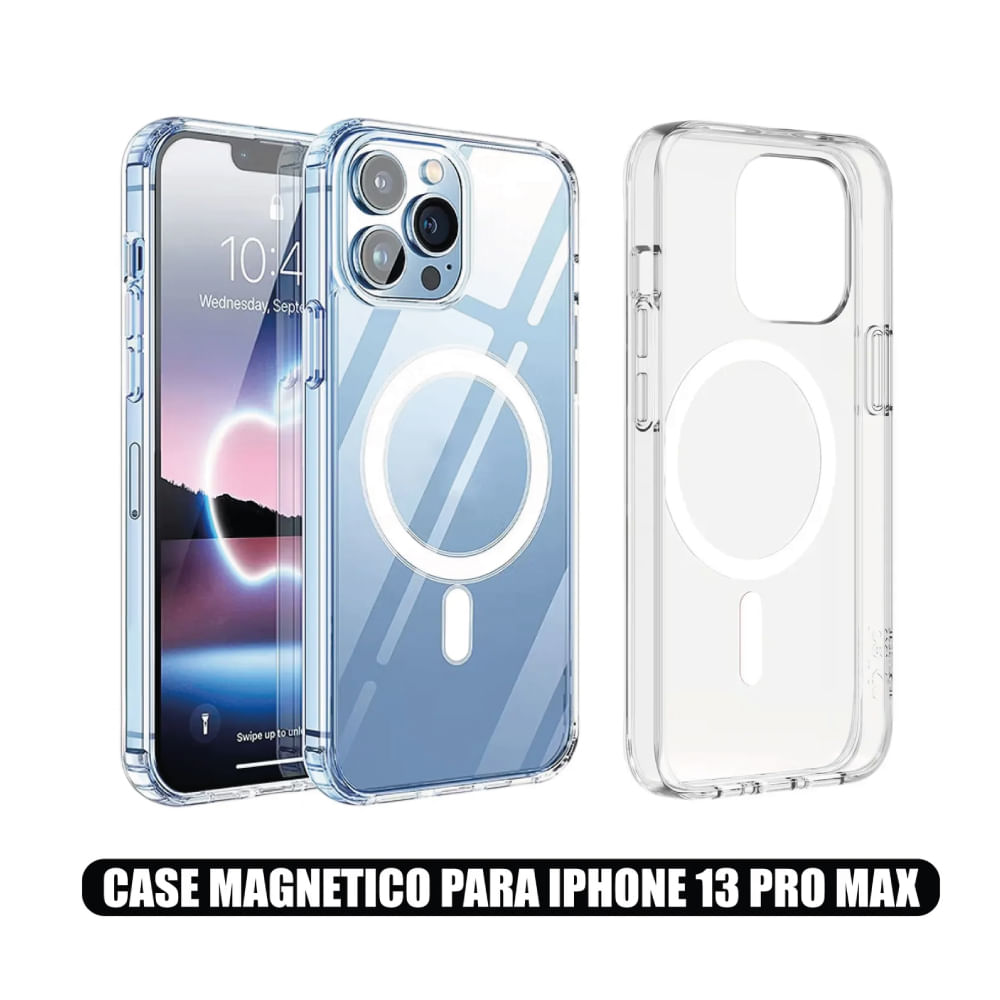 Case Magnetico Transparente compatible con iPhone 13 pro max