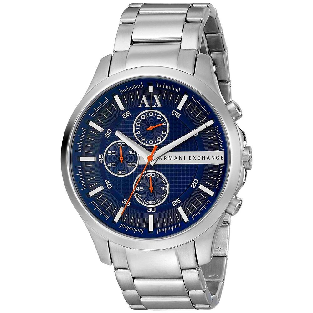 Reloj Armani Exchange Hampton AX2155 Cronómetro Plateado Azul